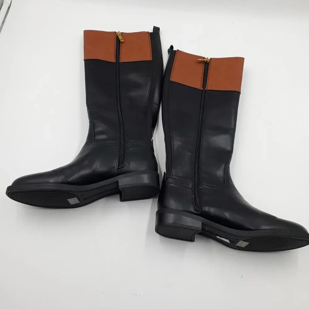 Tommy Hilfiger Ilia 4 Riding Boots Logo Women's Size 6